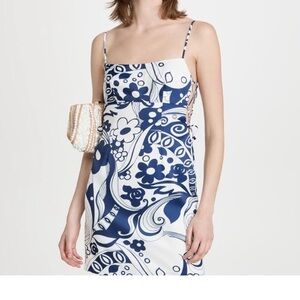 Wayf Blue and White Floral Women's Dress